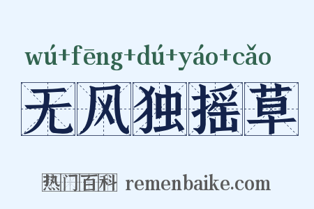 无风独摇草是什么意思的图片